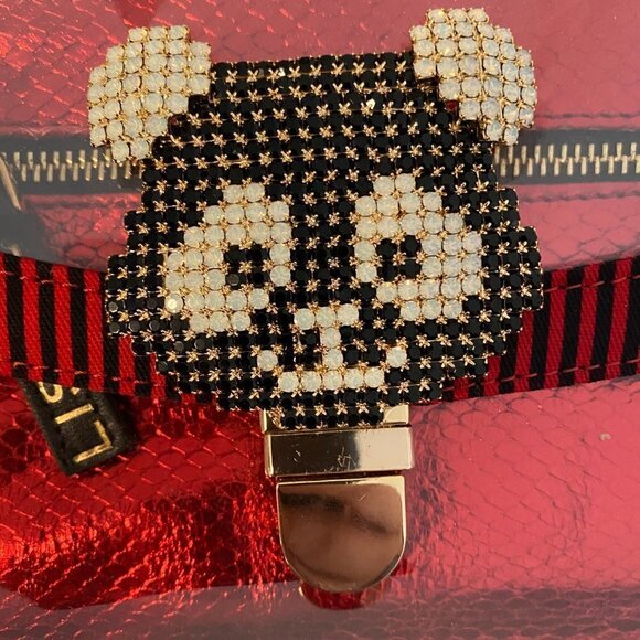 Lisa C Bijoux Swarovski PVC Crossbody Italy NWOT - Picture 7 of 10